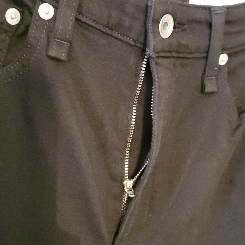 Rag & Bone Casey High-Rise Flared Ankle Jeans In Black Size 29 NWT'S - Picture 9 of 11